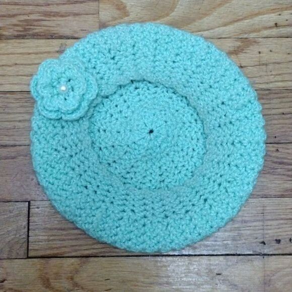 Girls Handmade Crochet Hat  - Picture 1 of 3